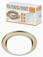 TDM св-к встр. СВ 01-08 GX53 220 В 50 Гц золото 10 шт/уп НародныйSQ0359-0107