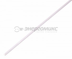 REXANT термоусадка трубка ТУТ 2/1 мм 1м  белая, цена за шт (50!), 20-2001