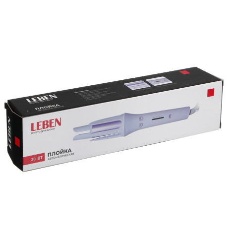 LEBEN Плойка автоматическая для локонов, 30Вт, d=32мм, керамическое покрытие, 220В