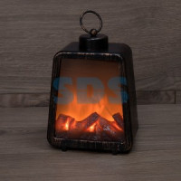 Камин &quot;Лофт&quot; с эффектом живого огня 17х10х24,5 см, 3хС (не в комплекте)