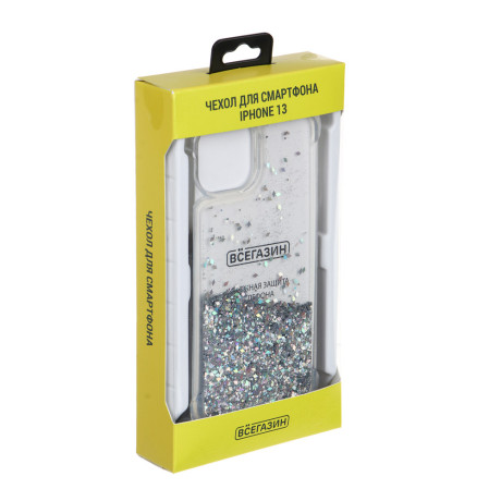 ВСЁГАЗИН Чехол для смартфона Блестки, iP - 13, подвес шнурок