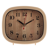 Будильник кварц, корпус бежевый &quot;Дерево&quot;, арт.В5-005