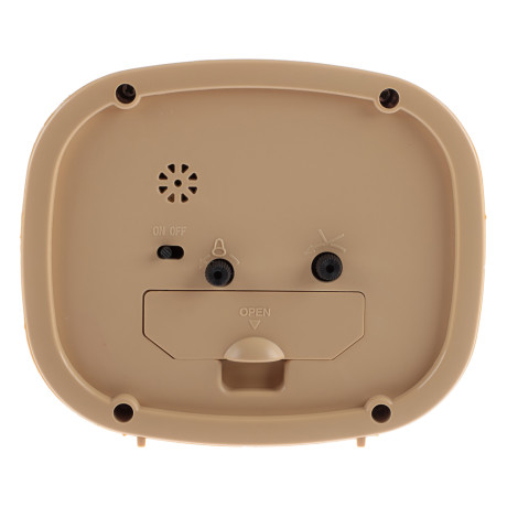 Будильник кварц, корпус бежевый "Дерево", арт.В5-005