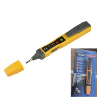 Uniel отвертка индикаторная, 140 мм, до 1000V (2xG13 в компл) шлицевая UVT-E25 140/1000V YELLOW-GREY