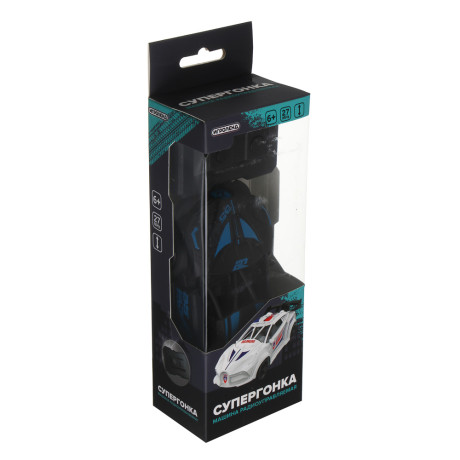 ИГРОЛЕНД Машина на Р/У "Супергонка", 2-канальный пульт, PP, 4хАА, 7,3x4x18,3 см, 4 дизайна