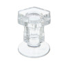 Подсвечник тм LADECOR стеклянный, 4,5х5,2x5,8 см, для высоких свечей