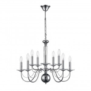 LUMION 8034/10 CLASSI LN25 хром, мет./стекло Люстра Е14 10x40W 220V INCANTO