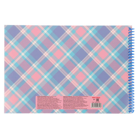 Альбом для рисования A4 40л., офсет 100г/м2, обл.картон, спираль, микс