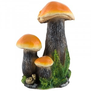 Фигурка садовая Гриб-подосиновик тройной H-21см 169355