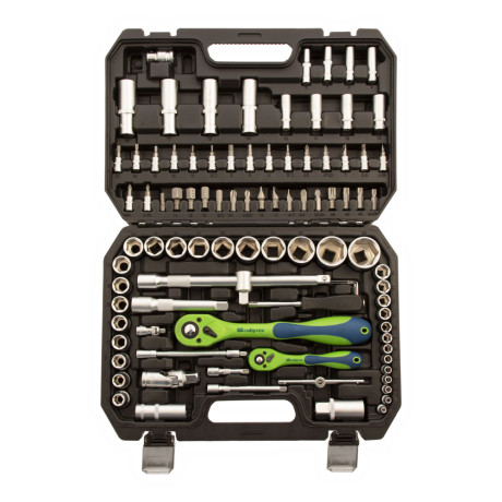 Набор инструментов 94 предмета, CrV, 1/2", 1/4" Сибртех