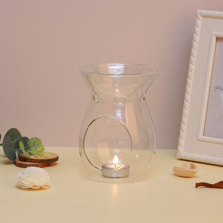 Аромалампа стеклянная, 10,8x10,8x14,5 см