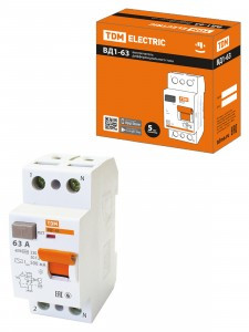 TDM УЗО ВД1-63 2Р 63А 500мА SQ0203-0095