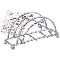 Подставка д/салфеток &quot;Арка&quot; 15*5,5*7см сталь хром (кратность 3!!!) 52-4 Мультидом