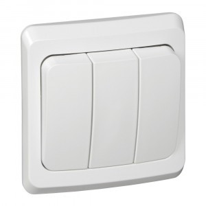 Systeme Electric Этюд выкл. СУ 3 кл. бел. (пл.осн.) BC10-003B (20!)