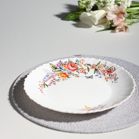 MILLIMI Дарина Тарелка десертная опаловое стекло 21,5см, 18136