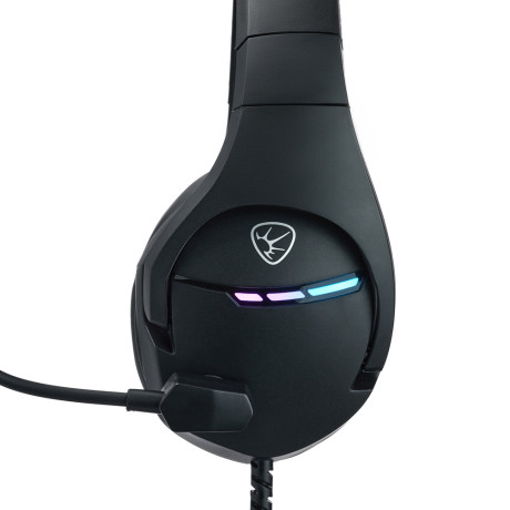 BY Наушники проводные с микрофоном игровые Dzingasa USB 3,2 м, VS7.1, настраиваемая RGB подсветка