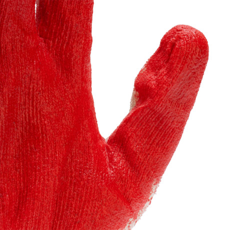 Перчатки трикотажные, облив из натурального латекса, 13 класс