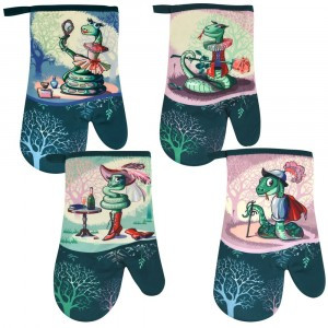 Прихватка-рукавица Светский образ, 17*27см (кратность 4!!!) HN88-506 Мультидом