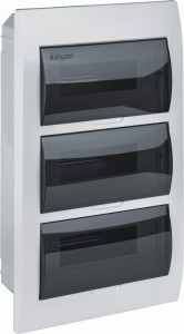Navigator бокс (корпус) пластик ЩРВ-П-36 мод. встраиваемый IP41 NSS-DBI-36-WH 93809