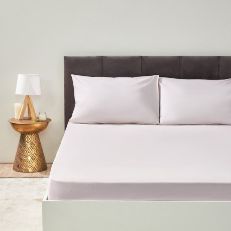 PROVANCE Фрэя Простыня на резинке 160х200х20см, 100% хлопок, поплин, серый