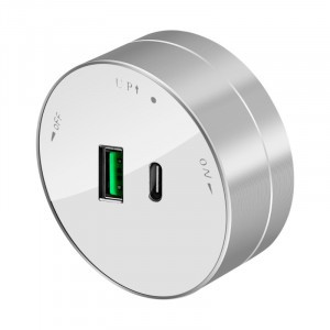 Systeme Electric MuitiTrack роз. 1 мест. ОУ 2хUSB (тип А+С) 18Вт, 5В/3А Белый MTK13003W