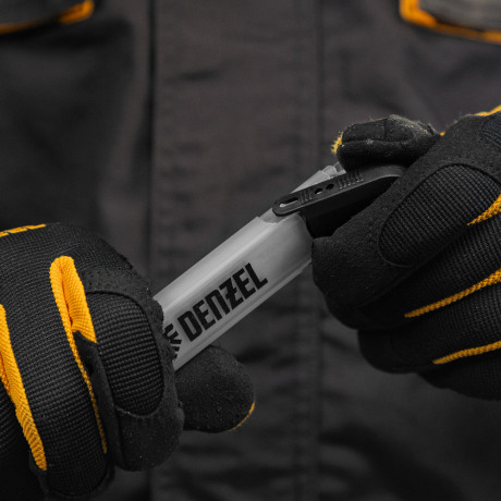 Лезвия, 18 мм, сталь SK5 - 0,6 мм, усиленные, 5 штук Denzel