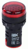 IEK Индикатор значения напряжения AD127-VM IEK (уп.10шт, цена за шт) BBI40-VM