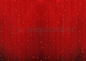 Гирлянда-занавес ул. "Св/д дождь" 2x1,5/20нитей, 192LED, зеленый, IP44, соед 235-302-6 Neon Night