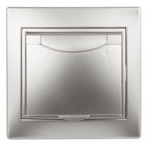 ЭРА Intro Plano роз. СУ 1 мест. земля крыш, 16А,(керамика) алюминий 1-203-03 53892