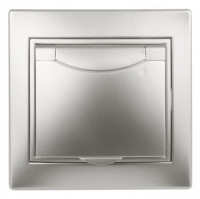 ЭРА Intro Plano роз. СУ 1 мест. земля крыш, 16А,(керамика) алюминий 1-203-03 53892