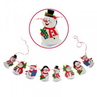 Гирлянда бумажная &quot;Веселые снеговички&quot; Волшебная страна(кратн 12!!!)