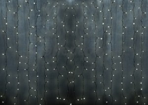 Гирлянда "Св/д дождь" 2x3м мультицвет, прозрач.провод, фиксинг без б/п (677681) 235-159-6 Neon Night