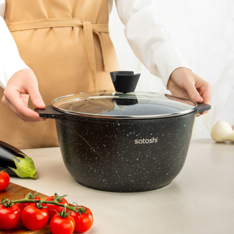 SATOSHI Монфор Казан 26х14,0см, 5,8л, литой алюминий, индукция