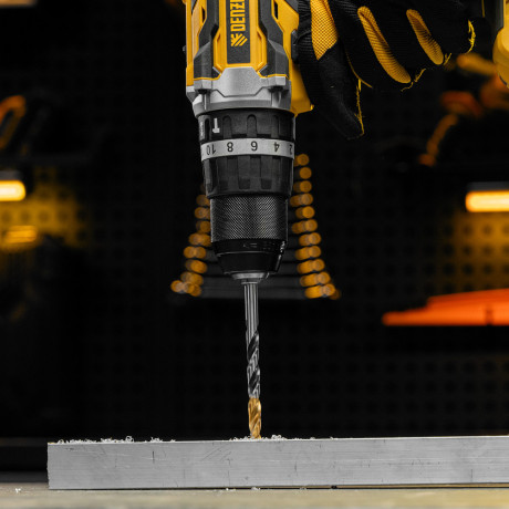 Сверло спиральное по металлу 7,5 x 109мм, Р6М5, Golden Tip, многогранная заточка Denzel