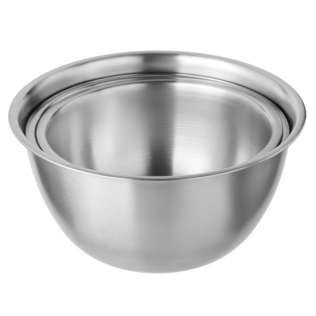 SATOSHI Набор салатников глубоких 3пр, 19-21-23см, 1500-2200-3000мл, нерж.сталь