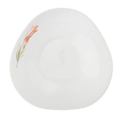 MILLIMI Лилия Салатник, опаловое стекло, 680мл, 17х6.5см, треугольная форма