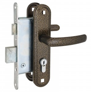 СТАНДАРТ Россия ЗВ4-7.02С бронза  4 кл 1 ригель м/о 55мм Замок врезной с/руч  (10)