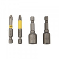 Набор насадок на шуруп. PH2,PZ2 с магнит. держ. 50мм, головка 8мм,10мм Kranz (цена за уп) KR-92-0461