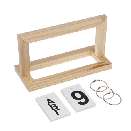 Календарь настольный, 21x9x12 см, дерево