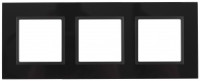 ЭРА 14 Elegance рамка СУ 3 мест.стекло, черный+антр 14-5103-05 5442