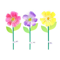 INBLOOM Фигурка на стержне Космея, 1LED, 1 реж., 11х28х3см, PS, PMMA, PVC, PP, 3xLR44