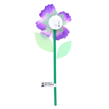 INBLOOM Фигурка на стержне Космея, 1LED, 1 реж., 11х28х3см, PS, PMMA, PVC, PP, 3xLR44