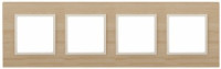 ЭРА 14 Elegance рамка СУ 4 мест.дерево, клен+сл.кость 14-5304-11 6227