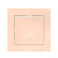 EKF Валенсия выкл. проходн. СУ 1 кл. 10А кремовый Al/Cu (корпус PC) EWV10-025-20