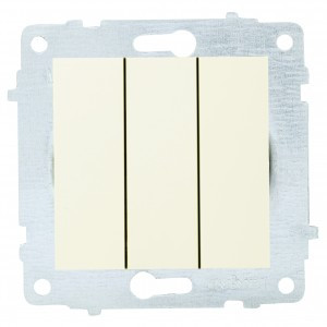 OVIVO мех. выкл. СУ 3 кл. 10А крем (ко всем рамкам) 600-000202-254