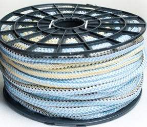 Веревка вязаная ПП белая / цветная / моток 3мм