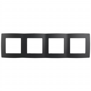ЭРА 12 рамка СУ 4 мест. антрацит, 12-5004-05 2350
