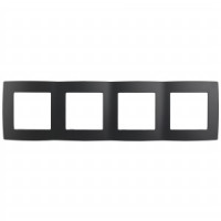 ЭРА 12 рамка СУ 4 мест. антрацит, 12-5004-05 2350