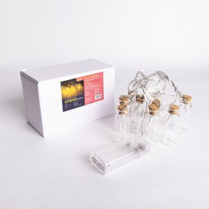 Гирлянда светодиодная "Бутылки" 1.510WW 10LED, тепл. белый, 1.5м, 2xAA, IP20, Funray