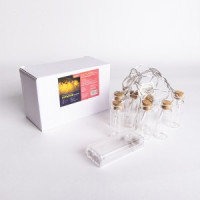 Гирлянда светодиодная &quot;Бутылки&quot; 1.510WW 10LED, тепл. белый, 1.5м, 2xAA, IP20, Funray